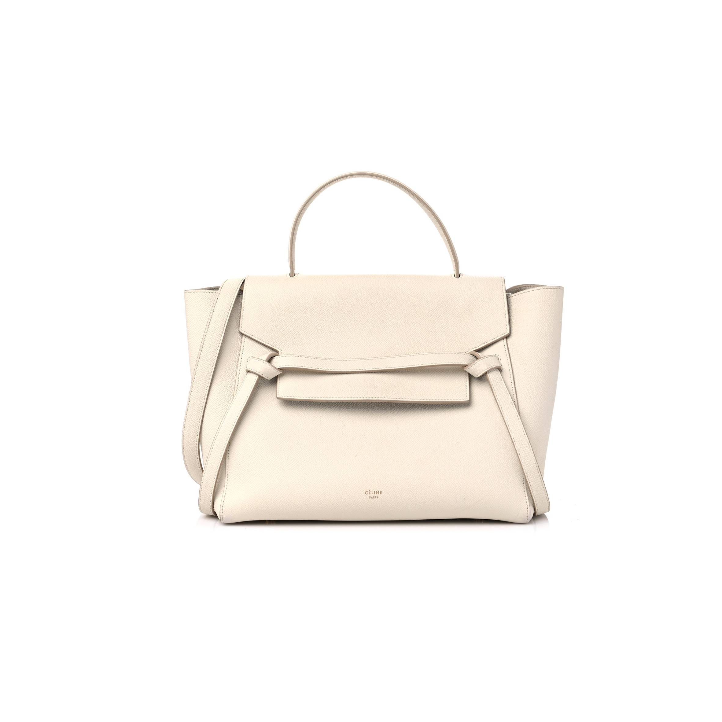 Ce1i*e GRAINED CALFSKIN MINI BELT BAG LINEN (30*24*18cm) Master Quality