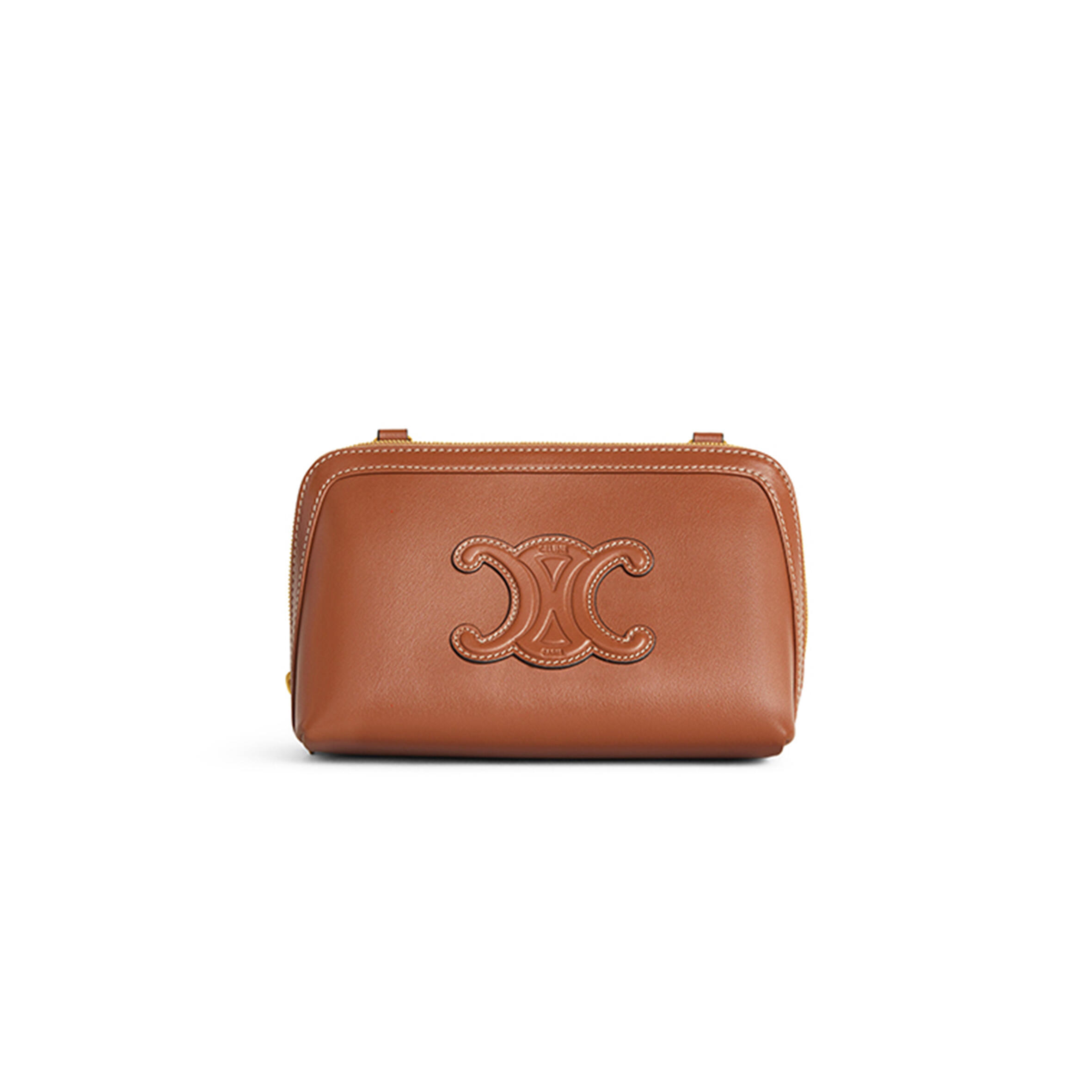Ce1i*e CLUTCH ON CHAIN CUIR TRIOMPHE IN SMOOTH CALFSKIN 10E383DR8.04LU (16.5*11*8cm) Master Quality