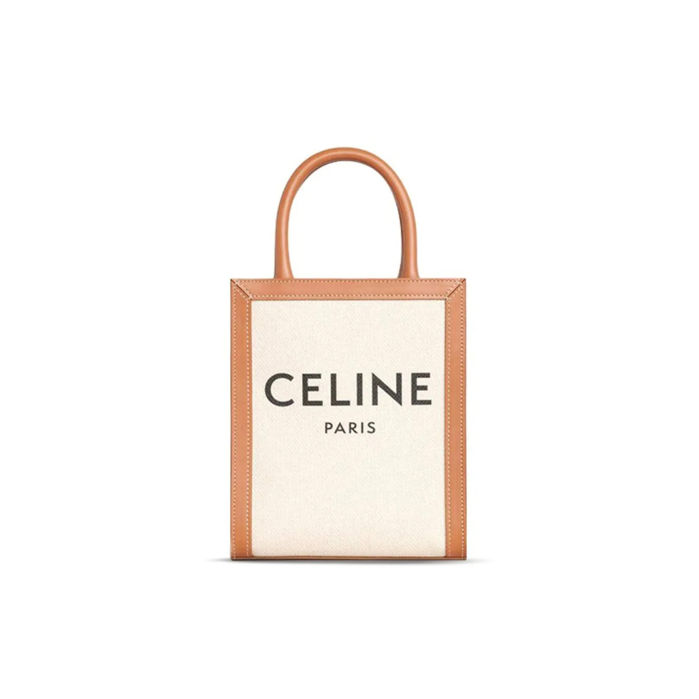 Ce1i*e MINI TOTE IN CABAS TRIOMPHE CANVAS AND CALFSKIN 193302BNZ.02NT (21*17*4cm) Master Quality