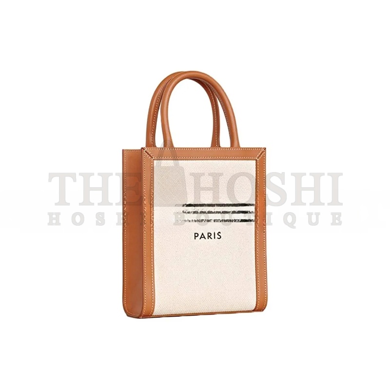 Ce1i*e MINI TOTE IN CABAS TRIOMPHE CANVAS AND CALFSKIN 193302BNZ.02NT (21*17*4cm) Master Quality