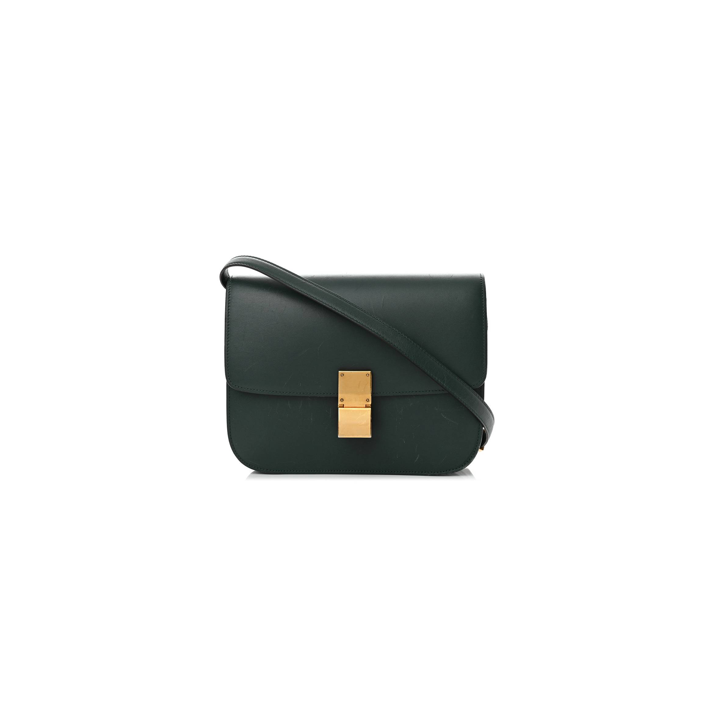 Ce1i*e BOX CALFSKIN MEDIUM CLASSIC BOX FLAP BAG AMAZONE (23*19*7cm) Master Quality