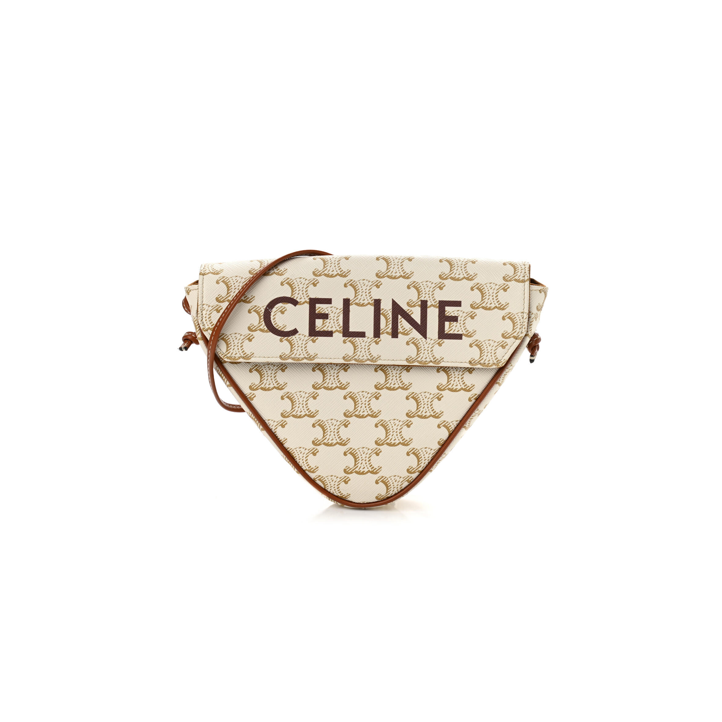 Ce1i*e CROSSBODY BAG IN TRIOMPHE CANVAS AND CALFSKIN 195902BZK.01BC (21*15*4cm) Master Quality
