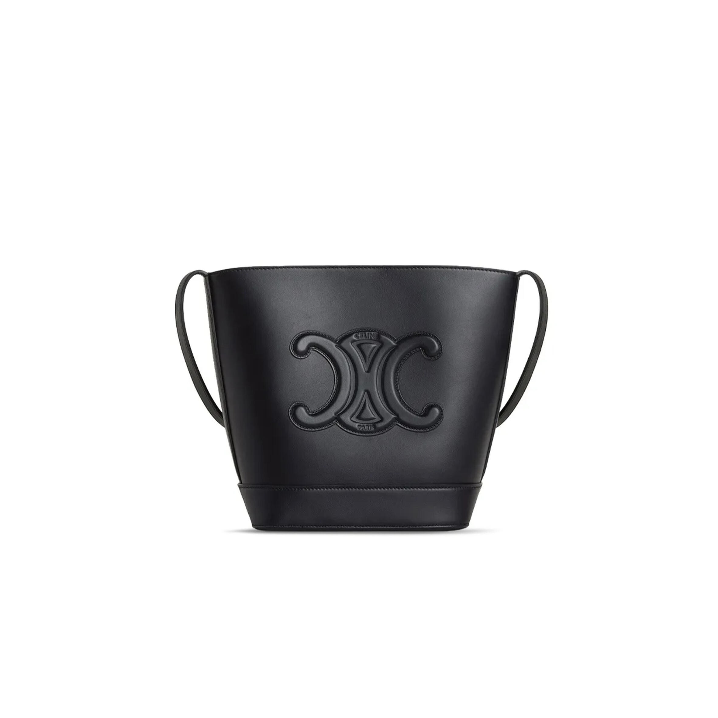 Ce1i*e SMALL BUCKET BAG IN CUIR TRIOMPHE SMOOTH COWHIDE 198243DU3.38NO (22*18*13cm) Master Quality