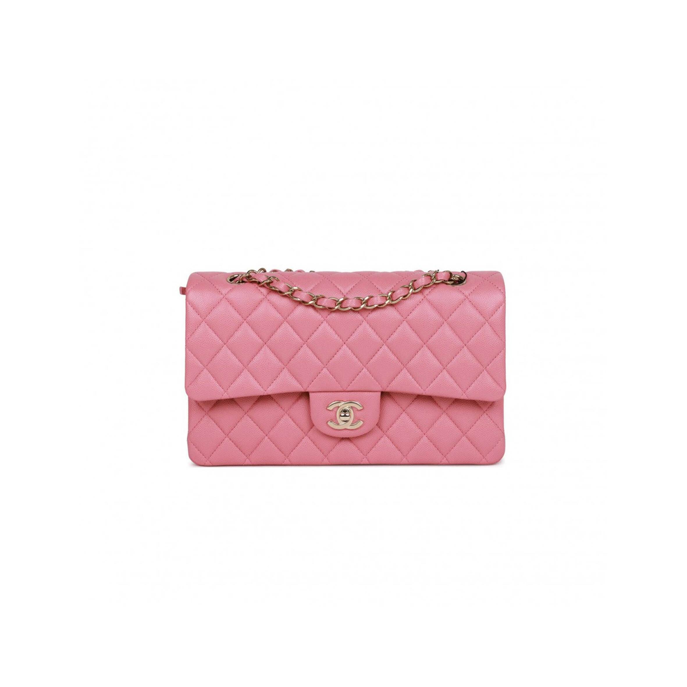 Ch**el CAVIAR QUILTED MEDIUM DOUBLE FLAP 1845790 (25*15*7cm) Master Quality