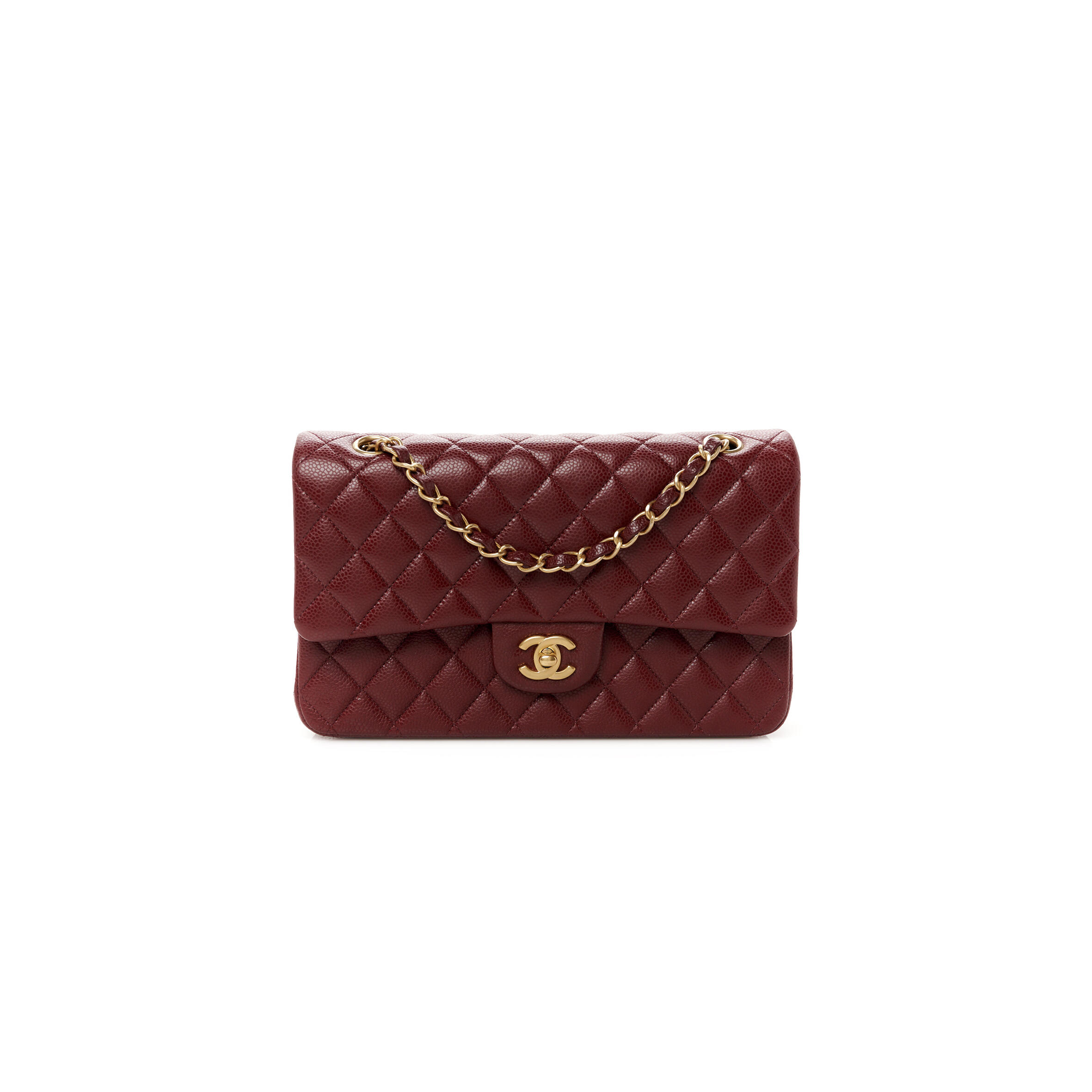 Ch**el CAVIAR QUILTED MEDIUM DOUBLE FLAP 1635335 (25*15*7cm) Master Quality