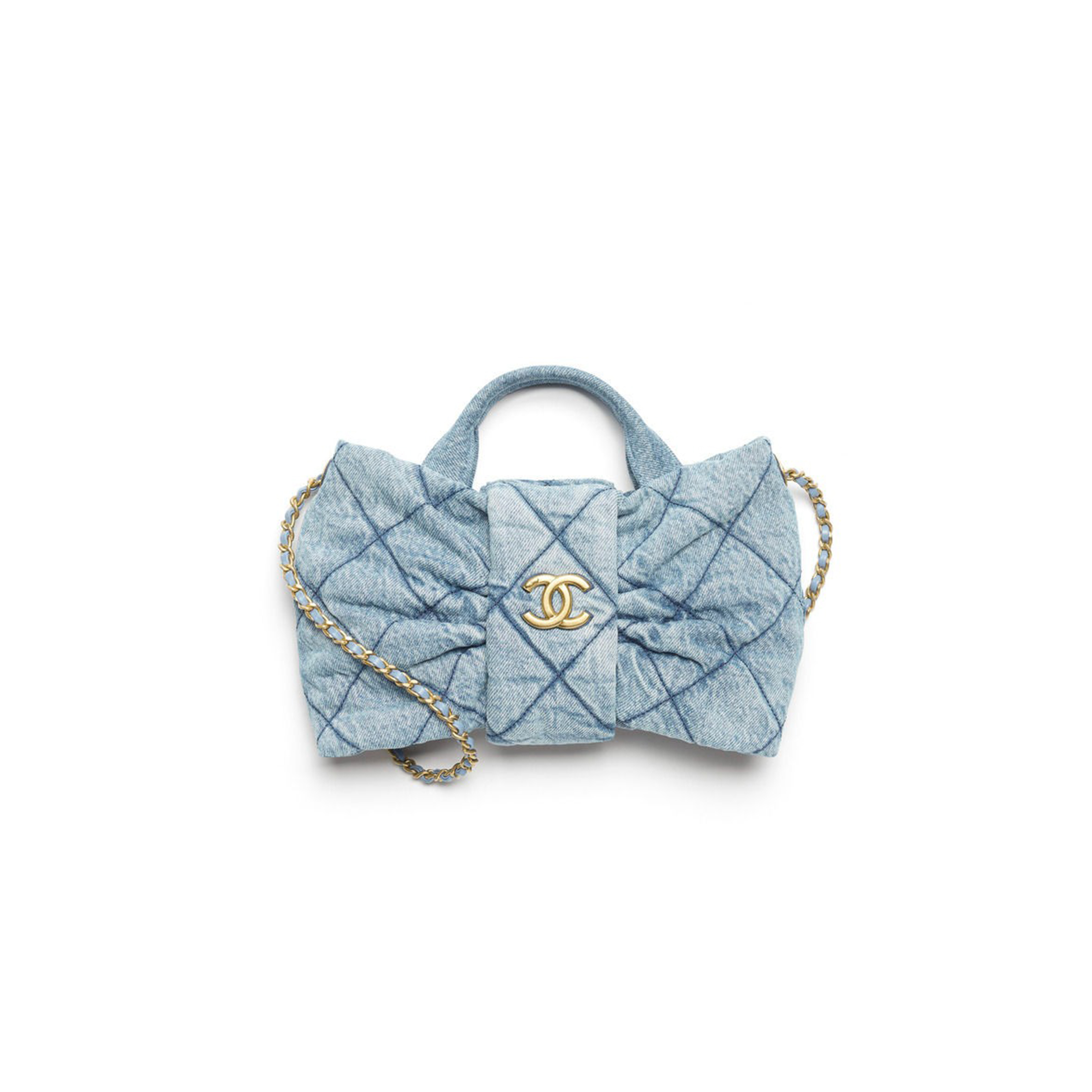 Ch**el DENIM BOW BAG AS5851 (38*29*5cm) Master Quality