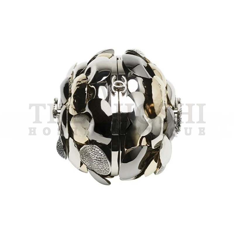 Ch**el SPHERE MINAUDIERE IN STRASS AS4509 (9*9*9cm) Master Quality