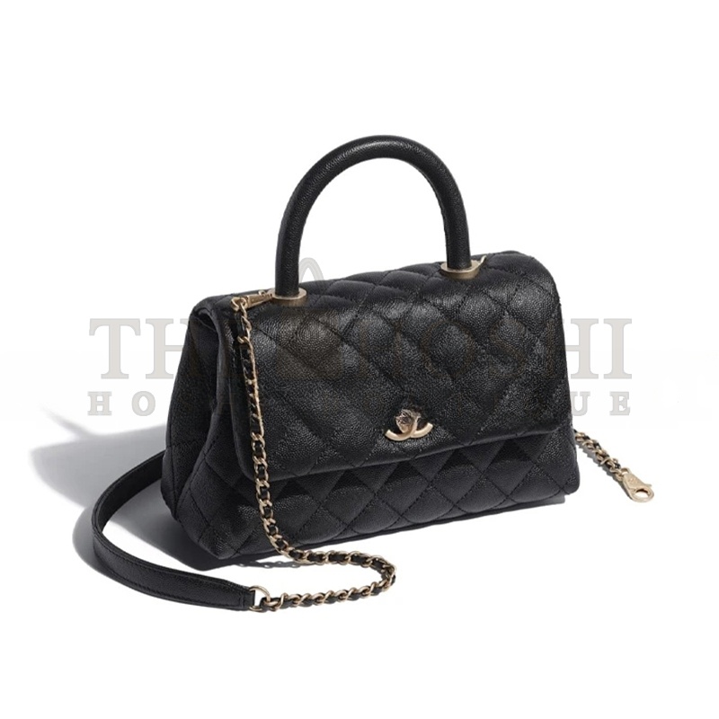 Ch**el FLAP BAG WITH TOP HANDLE A92990 B05061 94305 (23*14*10cm) Master Quality