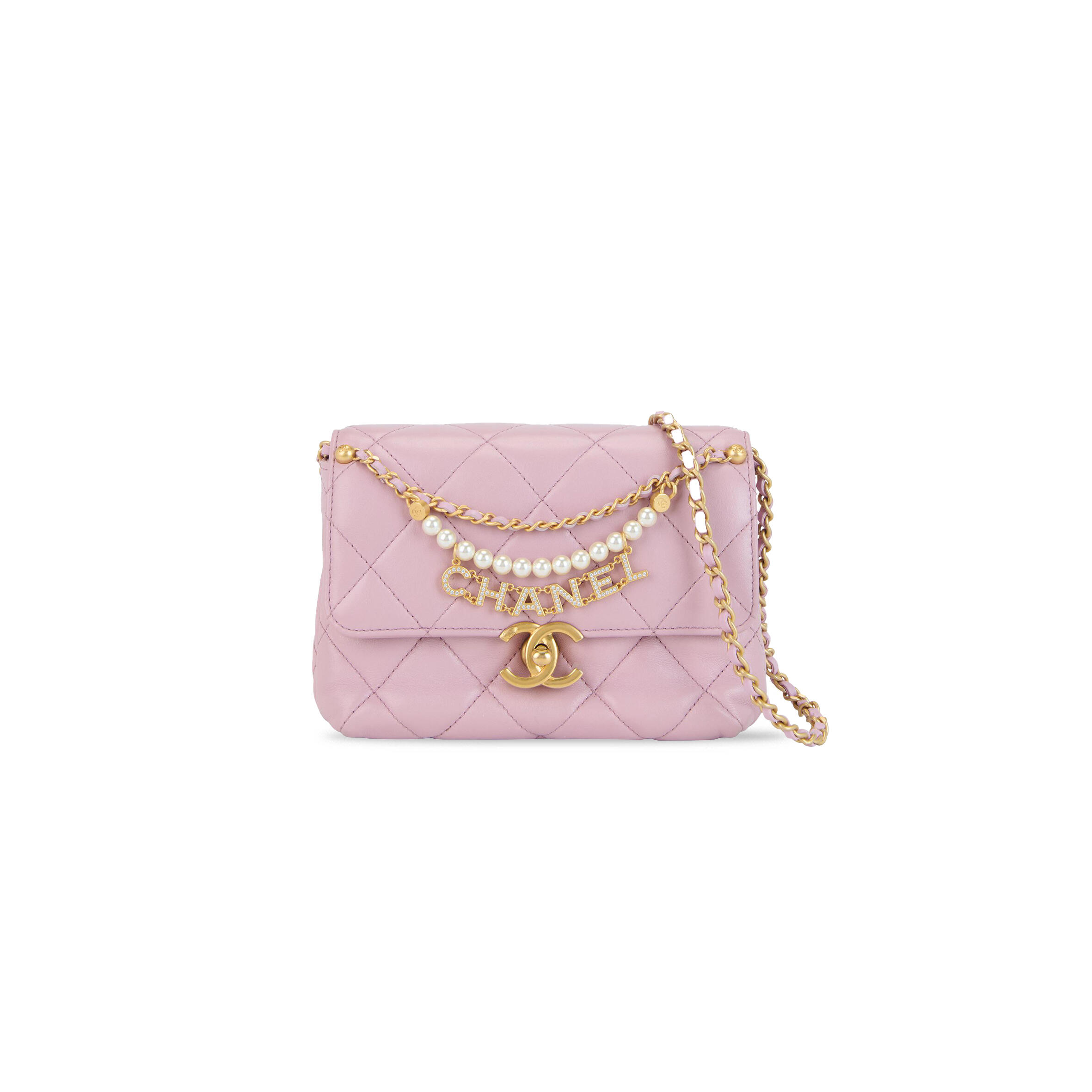 Ch**el MINI FLAP BAG 1302514 (23*16*9cm) Master Quality