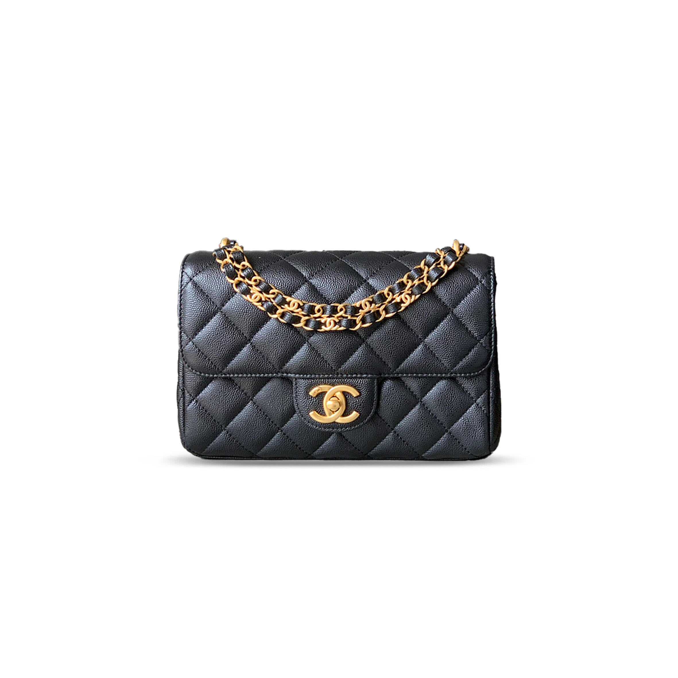 CHANE CAVIAR WALLET ON CHAIN 321492 (22*14*6.5cm) Master Quality