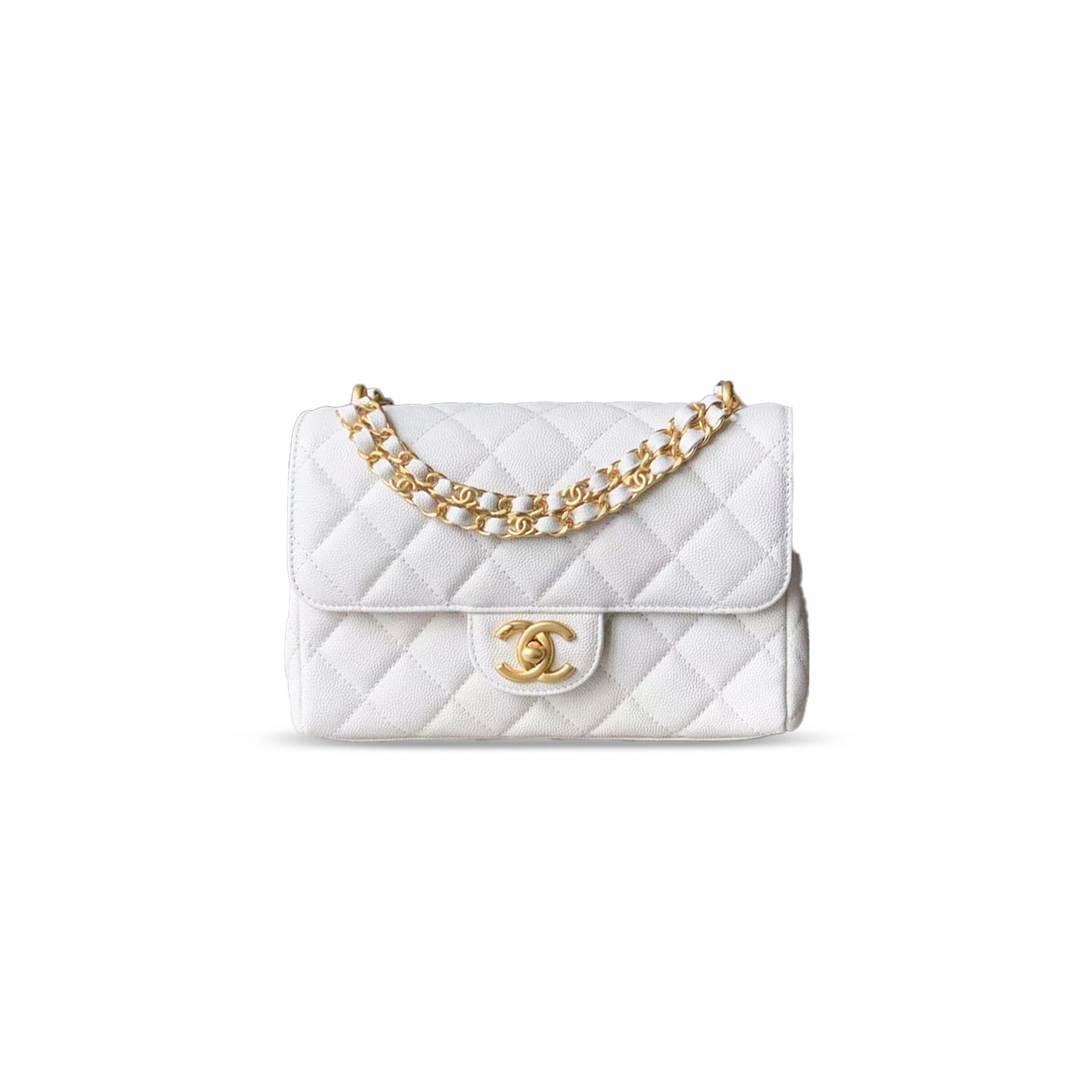 CHANE CAVIAR WALLET ON CHAIN 321493 (22*14*6.5cm) Master Quality