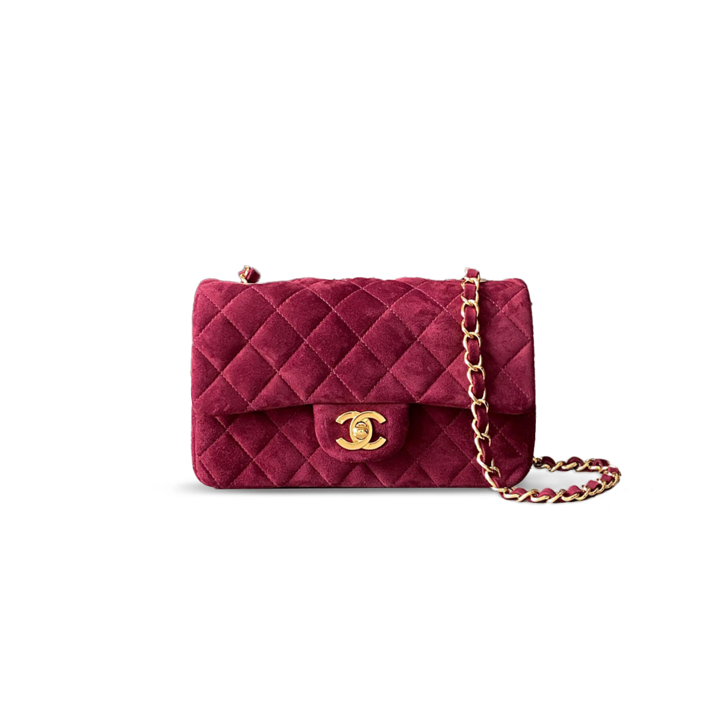 Ch**el SUEDE SMALL DOUBLE FLAP SHOULDER BAG 306483 (20*12*6cm) Master Quality