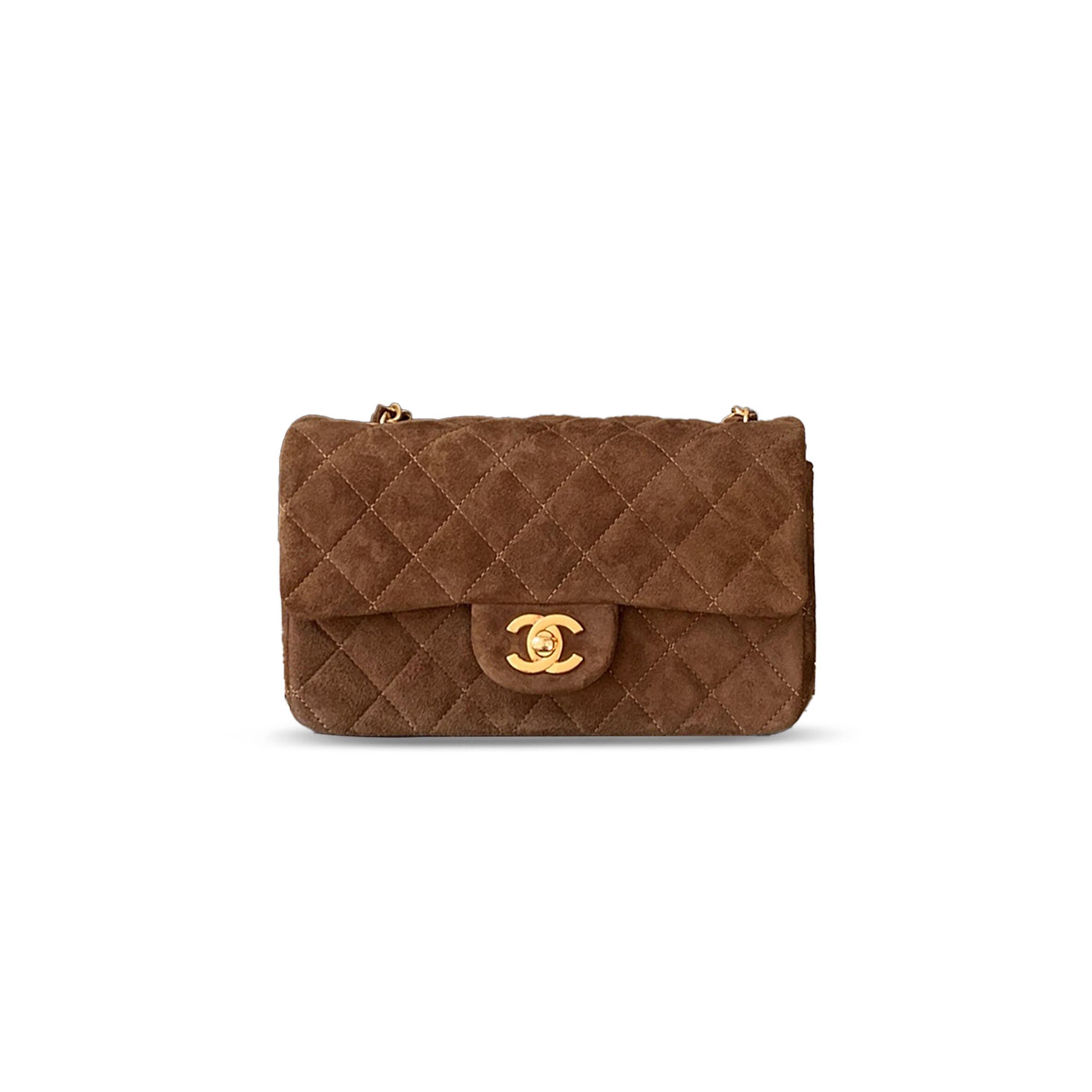 Ch**el SUEDE SMALL DOUBLE FLAP SHOULDER BAG 306489 (20*12*6cm) Master Quality