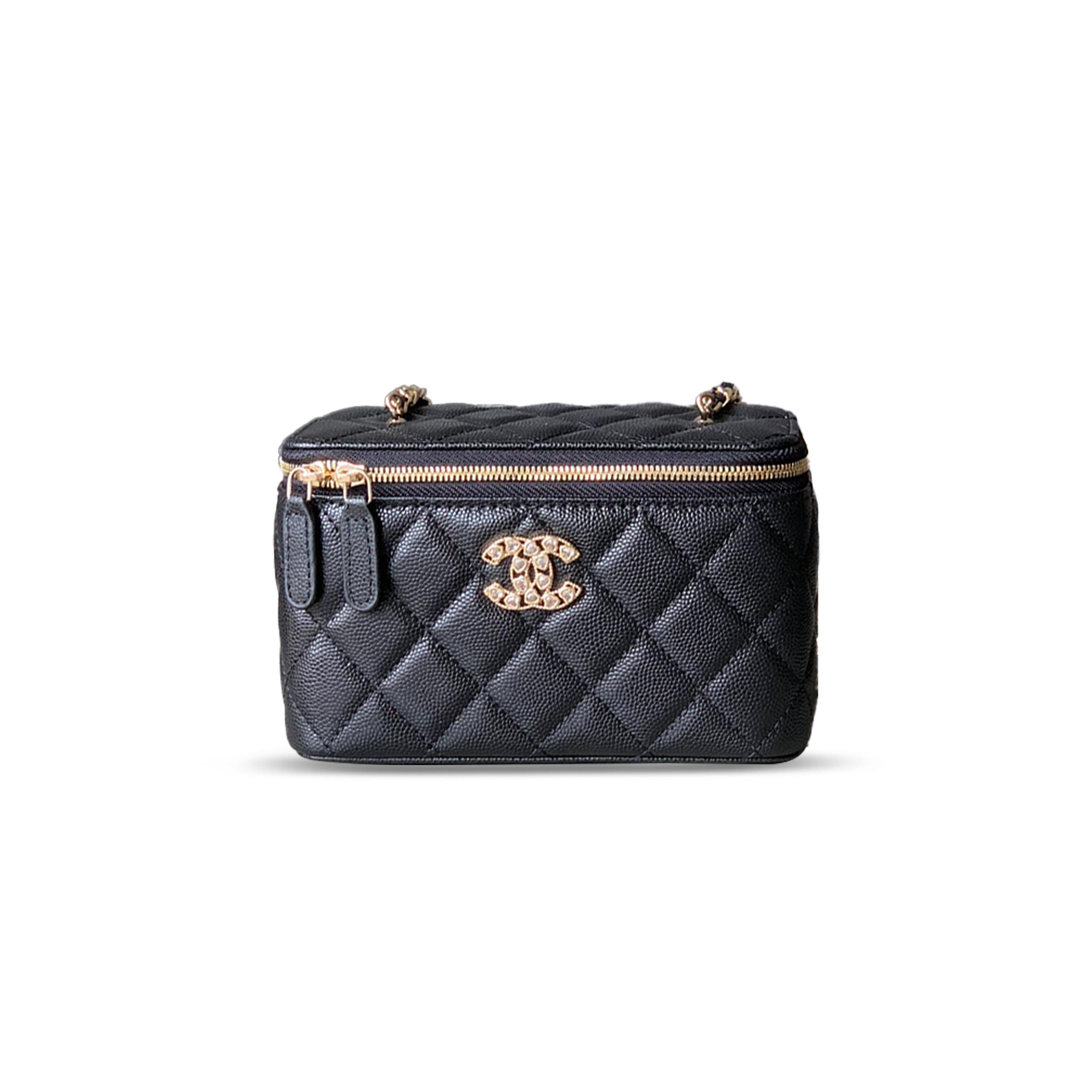 Ch**el 25P CHAIN BOX BAG CAVIAR 296351 (17*9.5*8cm) Master Quality