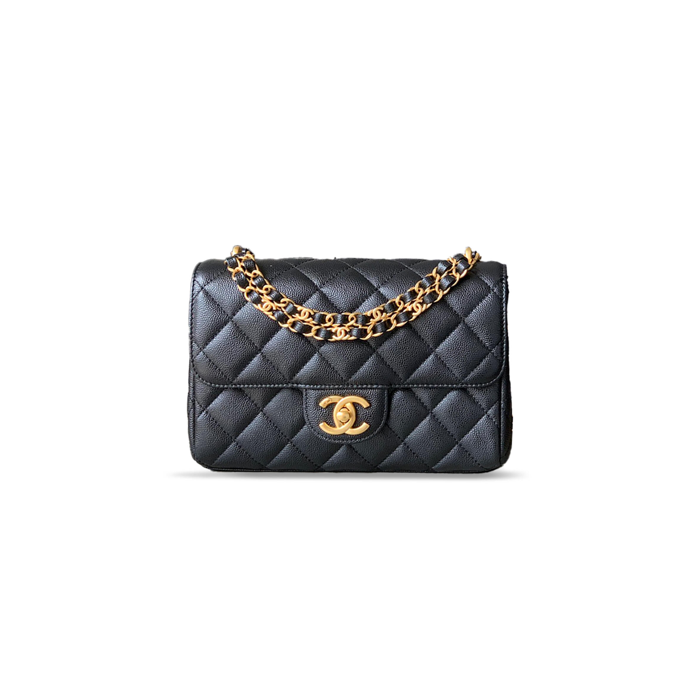 CHANE CAVIAR WALLET ON CHAIN 321491 (18*13*5.5cm) Master Quality