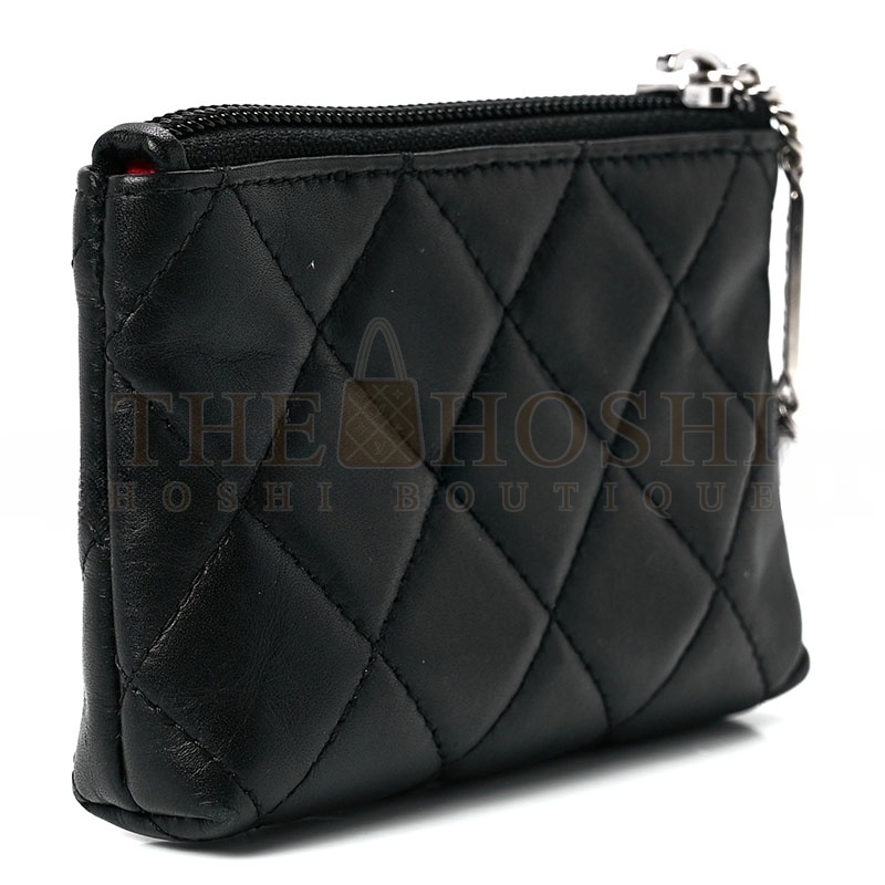 Ch**el CAMBON KEY POUCH BLACK 1259291 (13*8*3cm) Master Quality