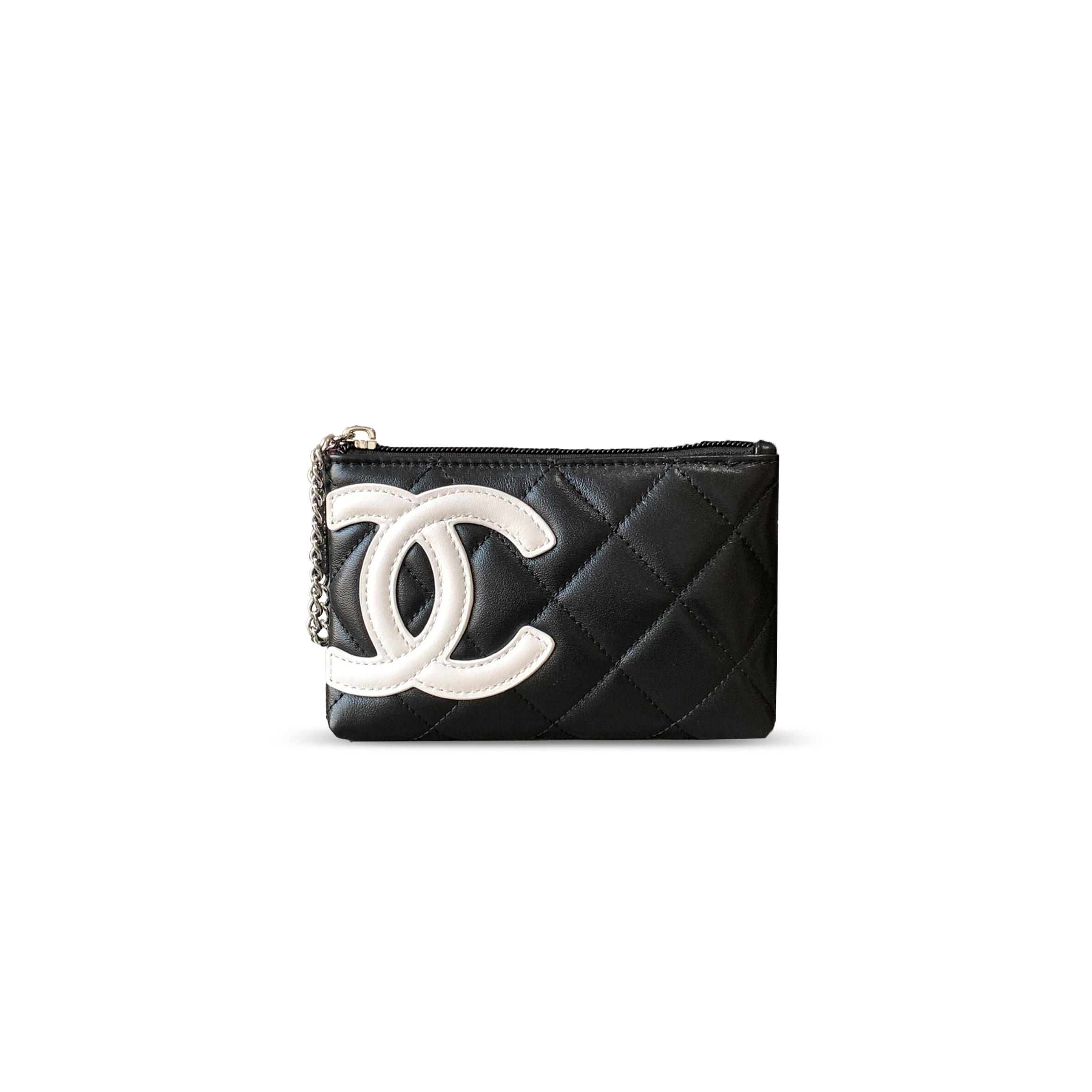 Ch**el CAMBON KEY POUCH BLACK 1259292 (13*8*3cm) Master Quality