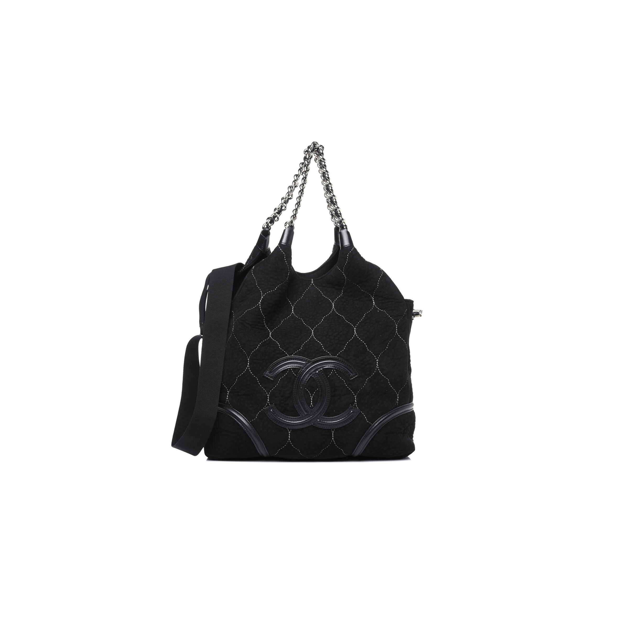 Ch**el SUEDE QUILTED RODEO DRIVE HOBO BLACK 744000 (36*33*10cm) Master Quality