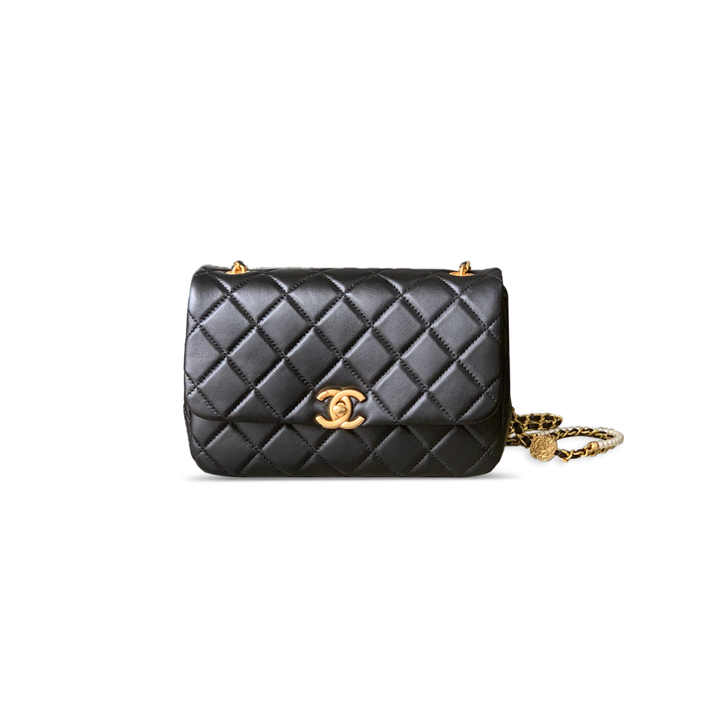 Ch**el 25P CAMELLIA PEARL SMALL CLASSIC FLAP AS5353 (23*15.5*8.5cm) Master Quality