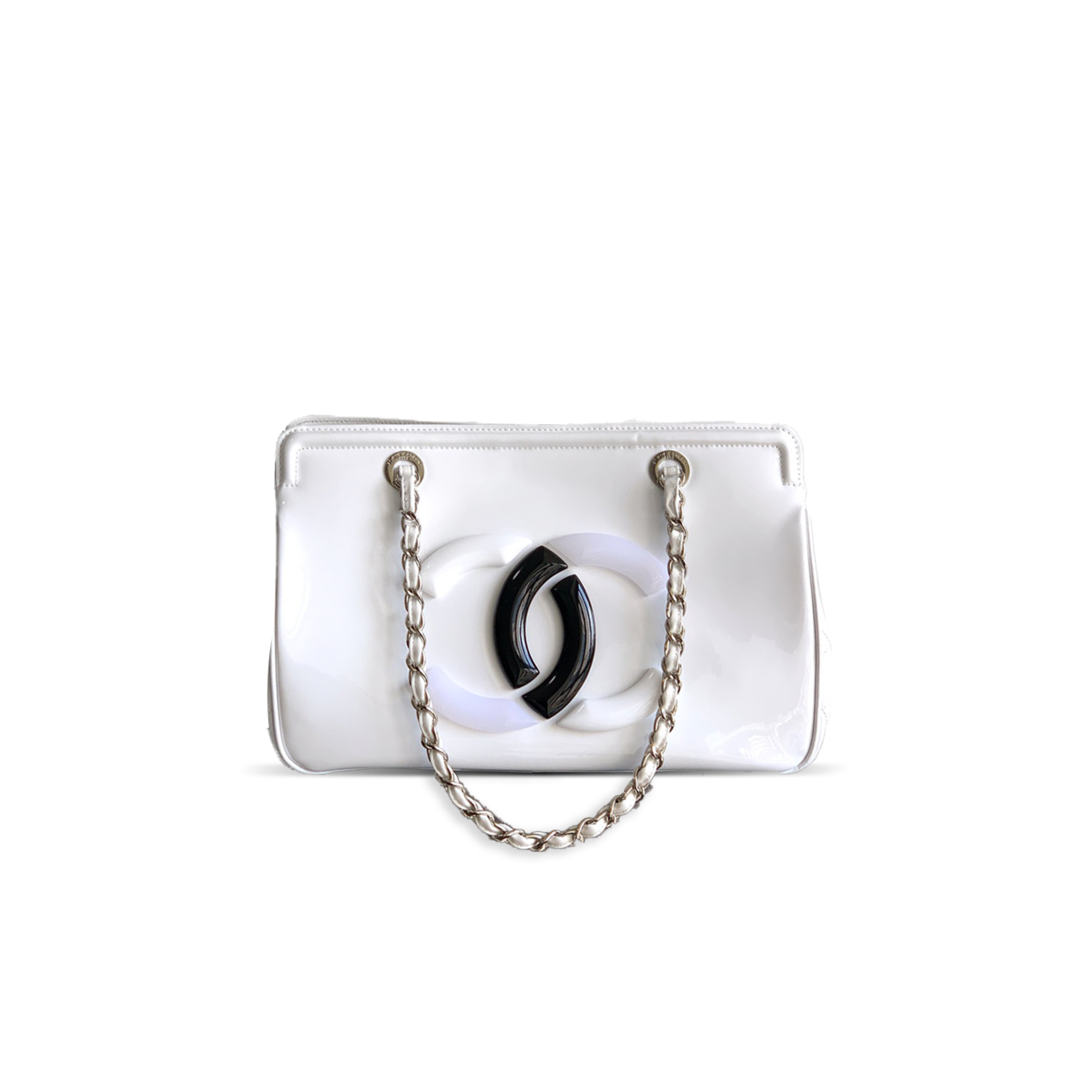 Ch**el COW PATENT LEATHER TOTE (33*32*12.5cm) Master Quality