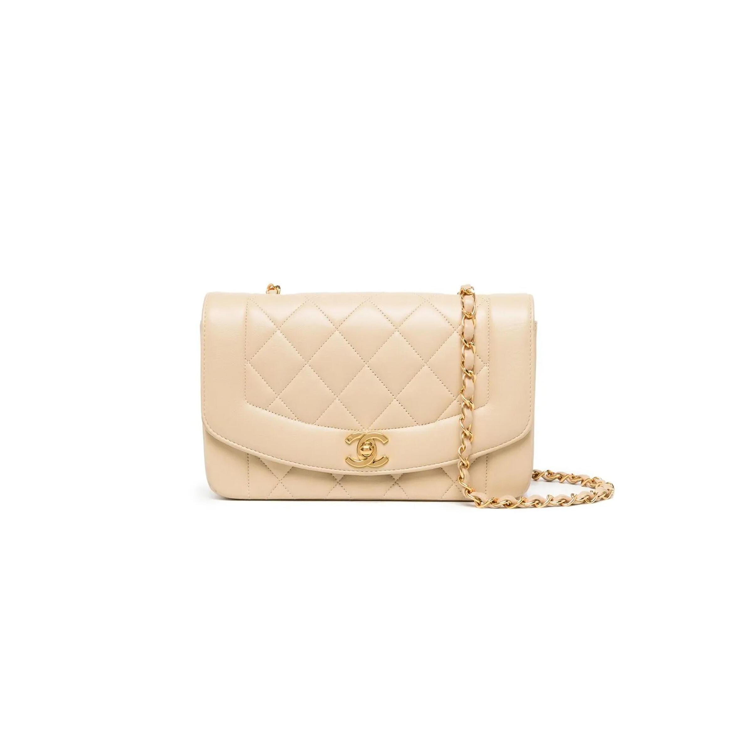 Ch**el SMALL DIANA FLAP BAG 186023 (22*14*7cm) Master Quality