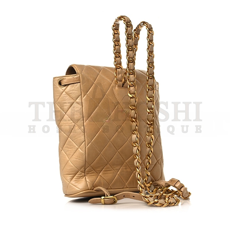 Ch**el LAMBSKIN QUILTED BACKPACK 1166094 (22*22*10cm) Master Quality