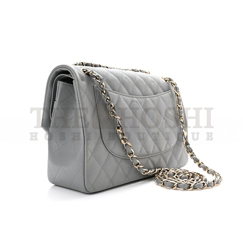 Ch**el CAVIAR QUILTED JUMBO DOUBLE FLAP 1179921 (30*20*9cm) Master Quality