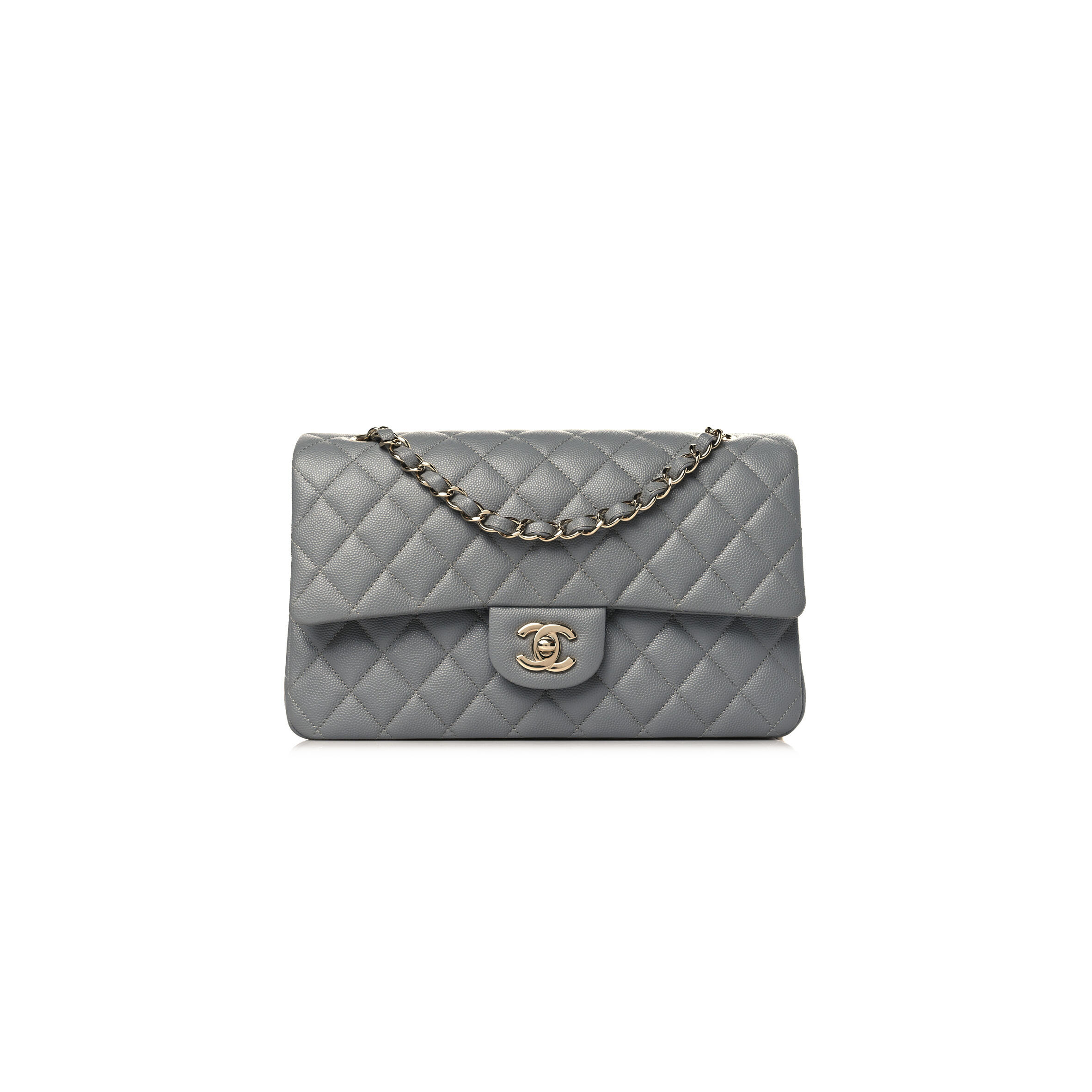 Ch**el CAVIAR QUILTED MEDIUM DOUBLE FLAP 1215620 (25*15*6cm) Master Quality