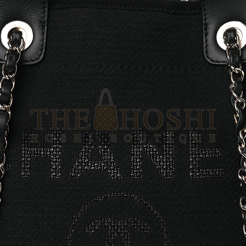 Ch**el MIXED FIBERS SMALL DEAUVILLE TOTE NAVY 1648915 (34*27*18cm) Master Quality