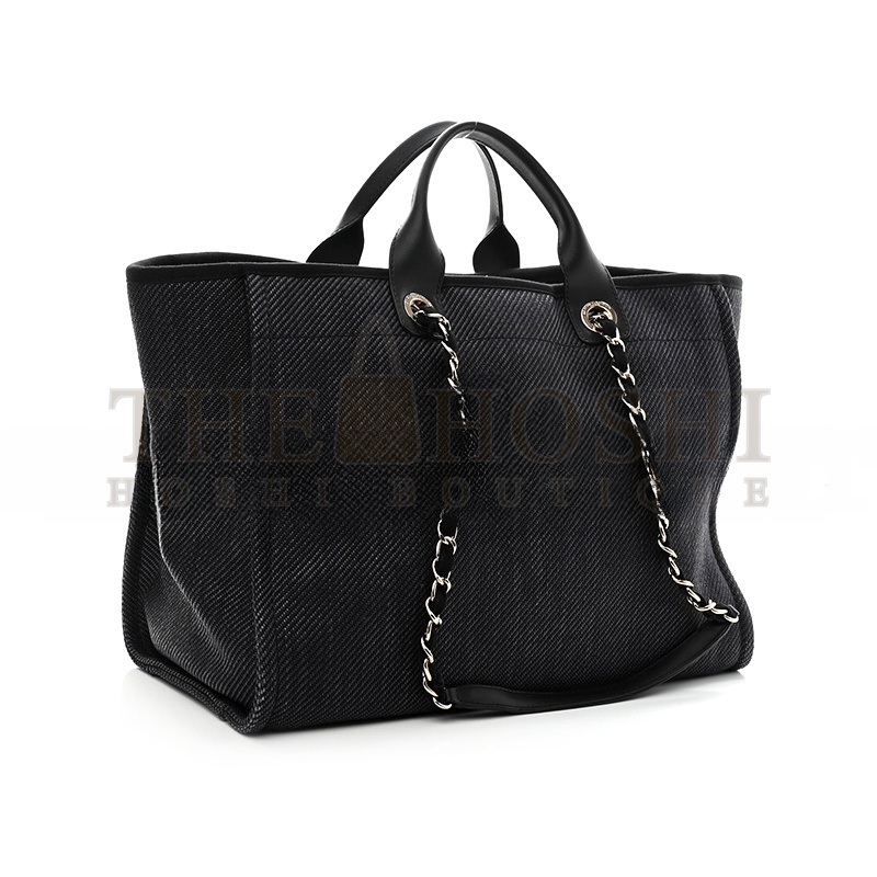 Ch**el MIXED FIBERS CALFSKIN MEDIUM DEAUVILLE TOTE 1180865 (39*29*20cm) Master Quality