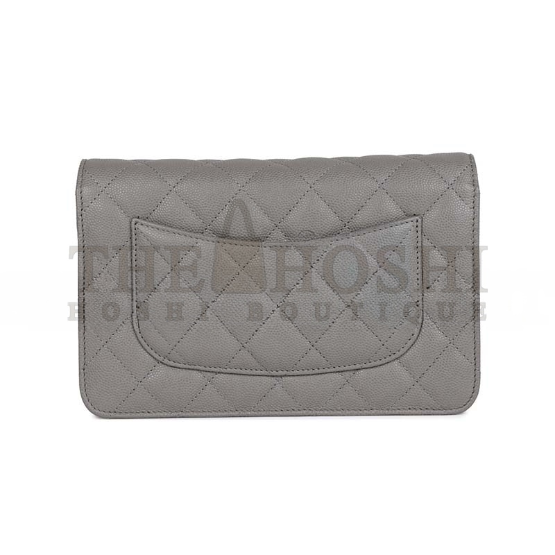 Ch**el CAVIAR QUILTED WALLET ON CHAIN WOC 1803779 (19*13*4cm) Master Quality