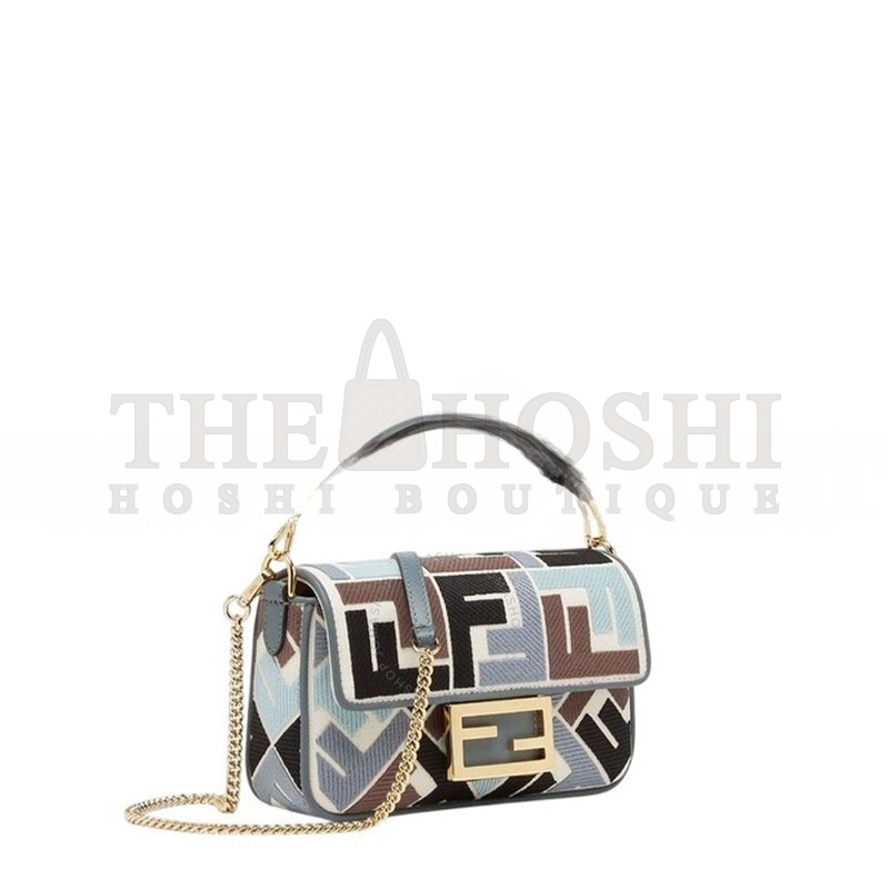 F**di FF MINI BAGUETTE BAG 8BS017ARC2F1OPK (19.5*11*5cm) Master Quality