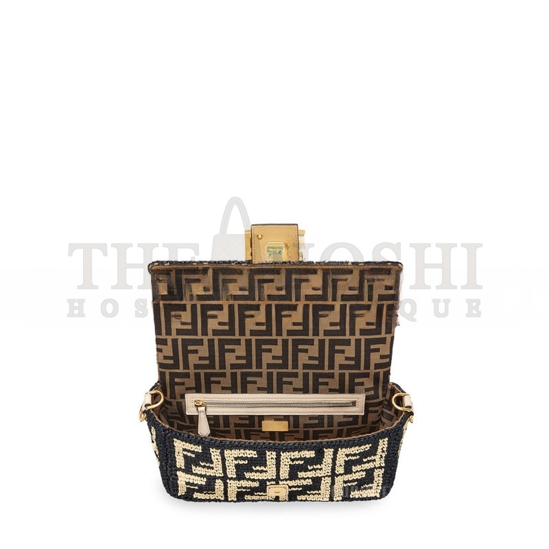 F**di BAGUETTE BAG IN BLACK FF 8BR600AKBYF1HOG (27*15*6cm) Master Quality