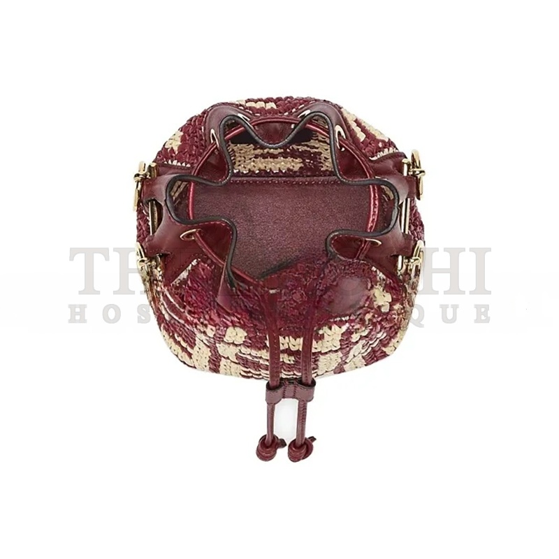 F**di MINI MON TRESOR LOGO BUCKET BAG ANEMONE 8BS010AD6JF1C14 (18*12*10cm) Master Quality