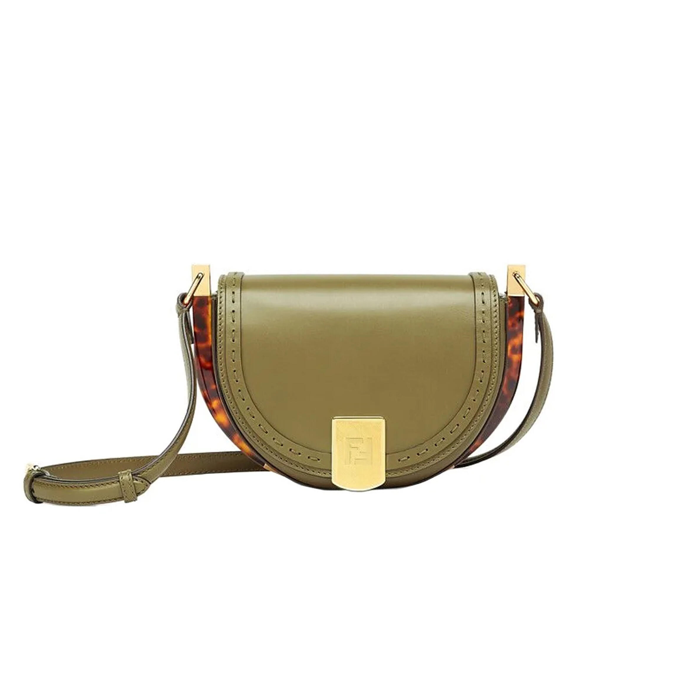 F**di VITELLO KING PLEXIGLASS MOONLIGHT SHOULDER BAG 8BT346ABVLF1D3Q (19*14*8cm) Master Quality