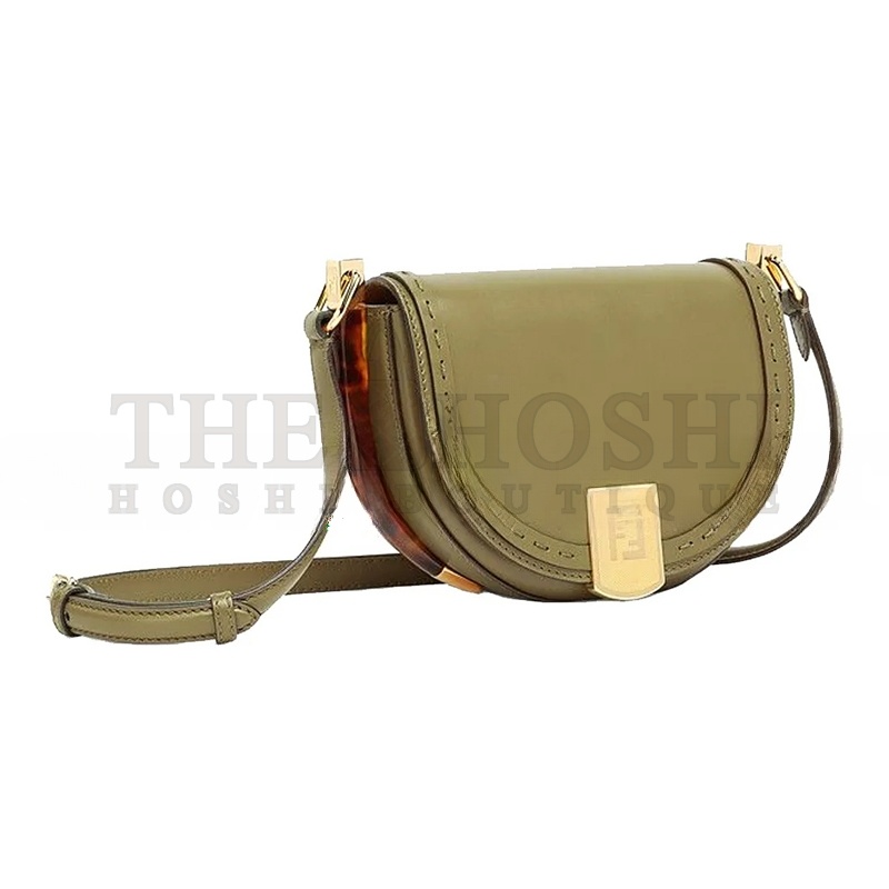 F**di VITELLO KING PLEXIGLASS MOONLIGHT SHOULDER BAG 8BT346ABVLF1D3Q (19*14*8cm) Master Quality