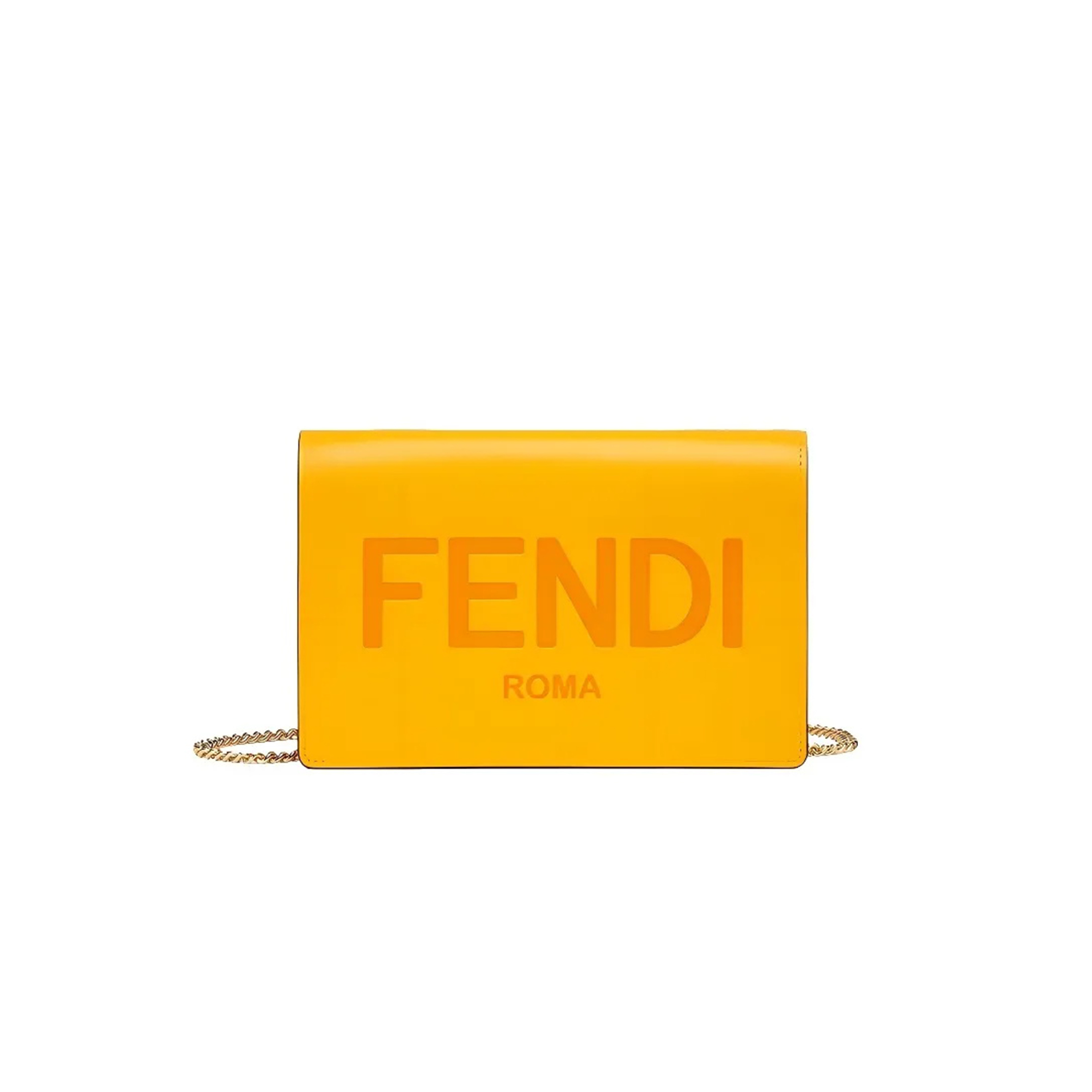 F**di SHOULDER CROSSBODY BAG MINI WOMEN'S ORANGE 8BS006AAYZF1DZH (20*13*6cm) Master Quality