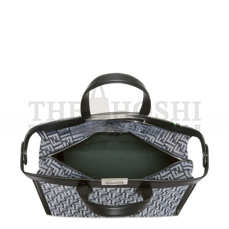 F**di PEEKABOO ISEEU FORTY8 HANDBAG BLUE FF DENIM HANDBAG 7VA566AMA8F1KAC (41*29.5*16cm) Master Quality