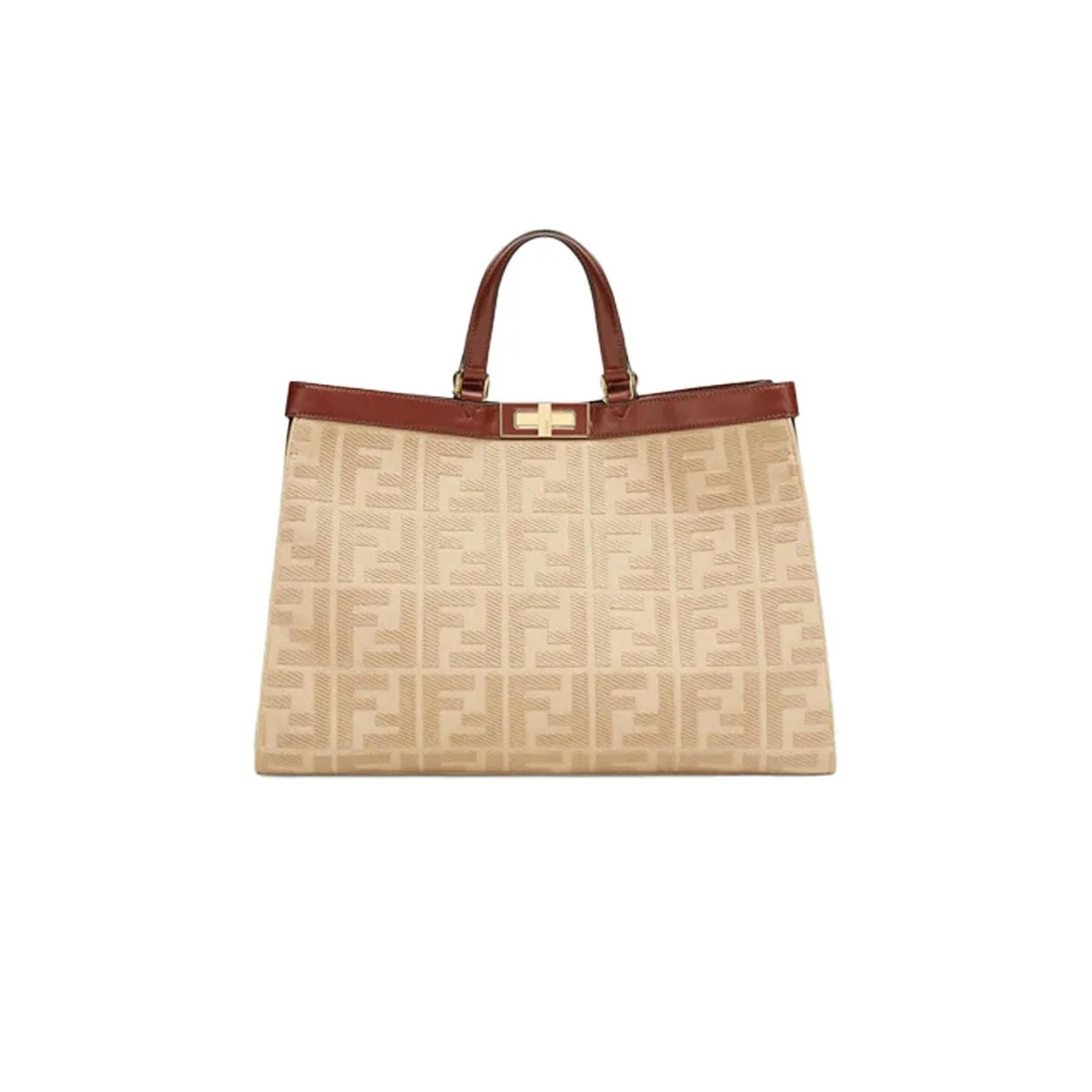 F**di X-TOTE FABRIC BEIGE 8BH374A9P6F1E1A (41*28*16cm) Master Quality