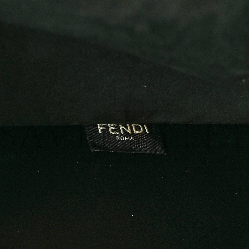 F**di VITELLO KING PLEXIGLASS MEDIUM F**di SUNSHINE SHOPPER TOTE BLACK (36*30*15cm) Master Quality