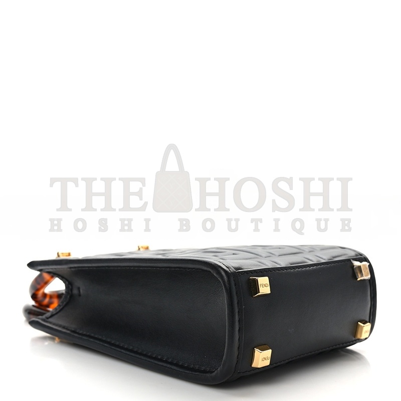 F**di FF ZUCCA LEATHER MINI SUNSHINE SHOPPER TOTE CROSSBODY BAG (17*13*5cm) Master Quality