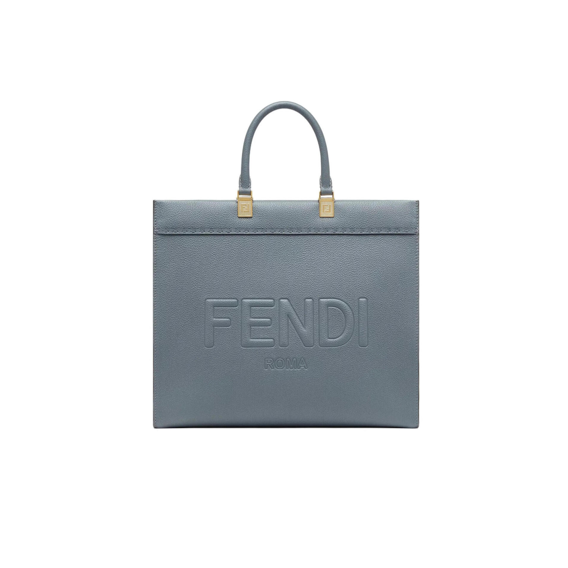 F**di SUNSHINE MEDIUM LEATHER BLUE 8BH414AS79F1PPT (35*31*17cm) Master Quality