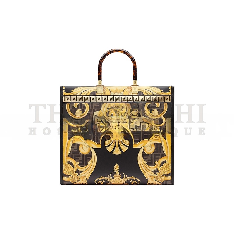 F**di VERSACE X F**di FENDACE SUNSHINE SHOPPER TOTE 8BH386AJTYF15HM (35*31*17m) Master Quality