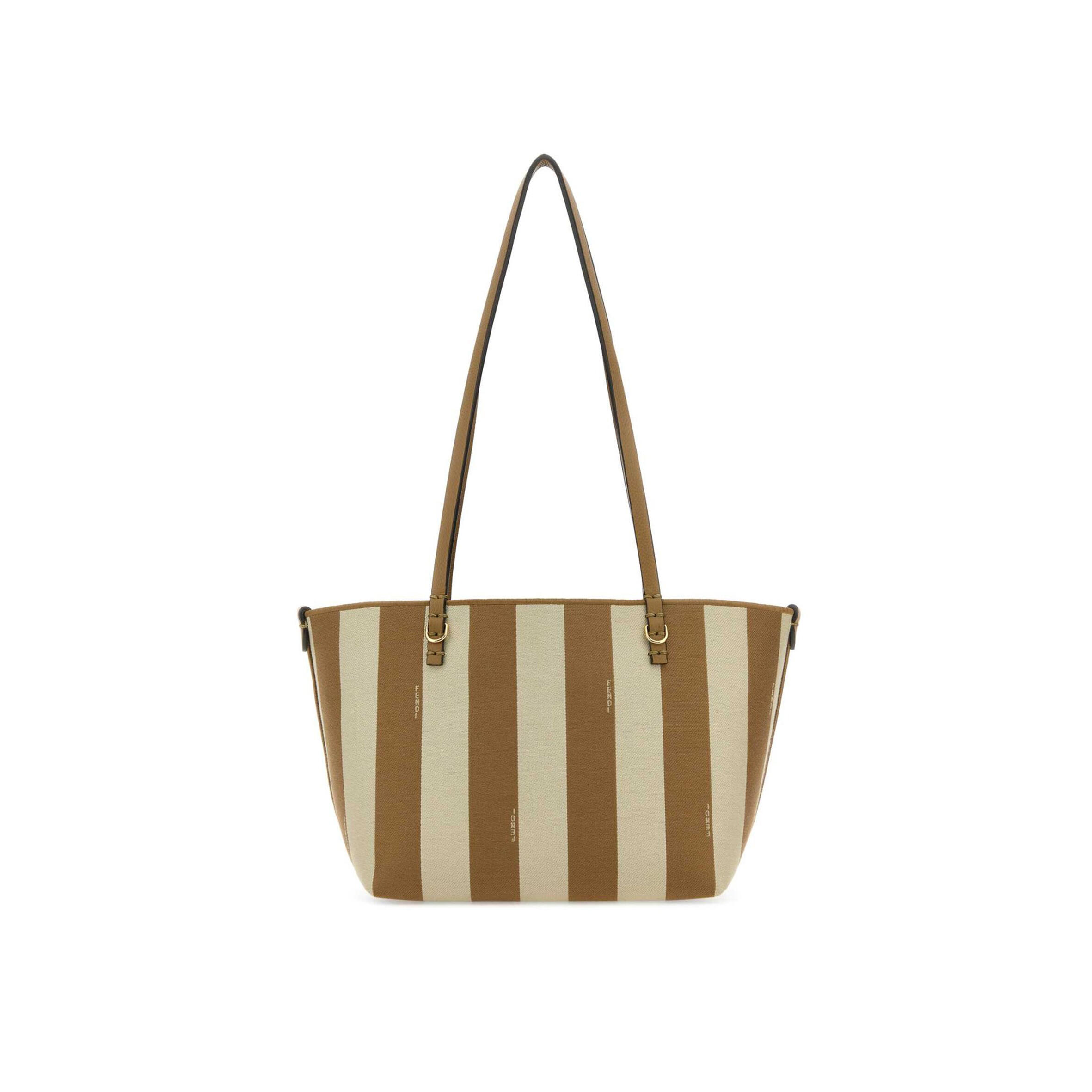 F**di SMALL ROLL STRIPED TOTE BAG 8BH424AS86 (22*18*14cm) Master Quality