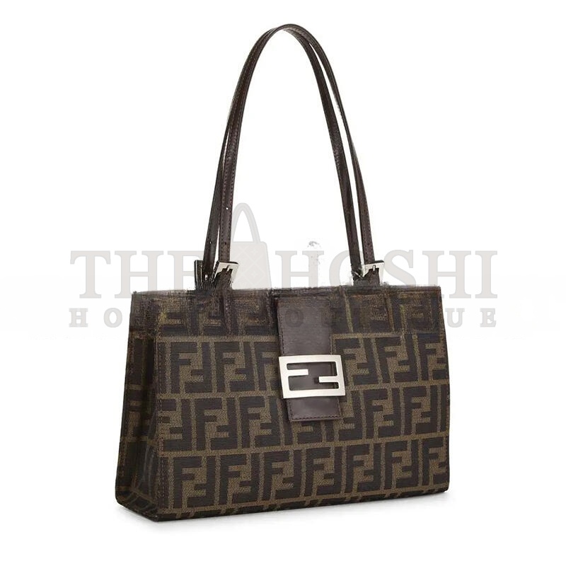 F**di SMALL ZUCCA CANVAS SHOPPING TOTE BAG (28*20*8cm) Master Quality