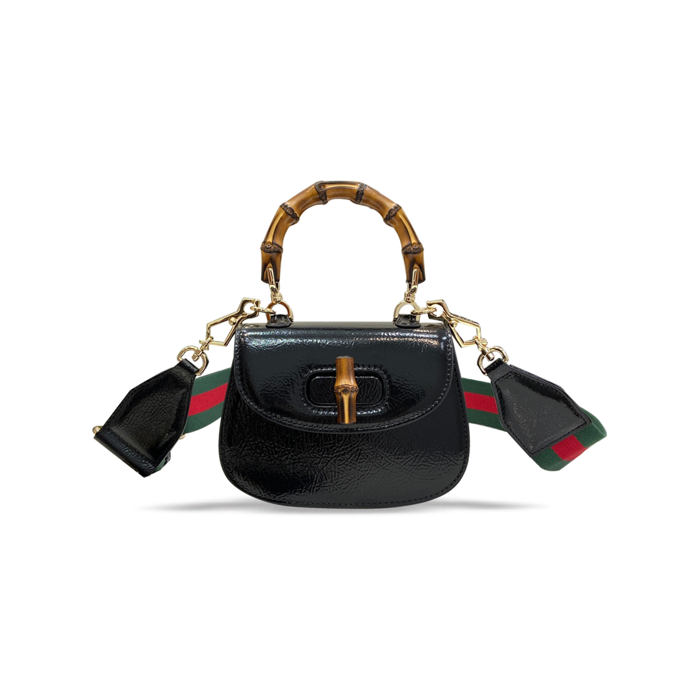 Gvc*1 BAMBOO 1947 MINI PYTHON BAG 786482 (17*12*7.5cm) Master Quality