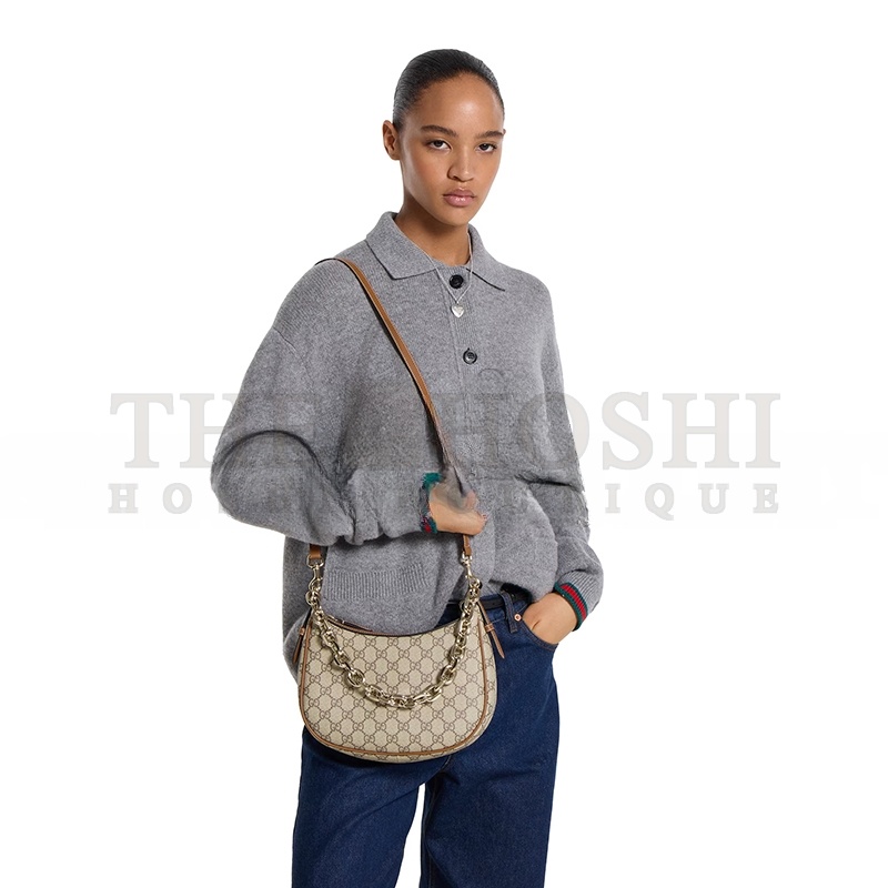 Gvc*1 GG EMBLEM MEDIUM SHOULDER BAG 815409 (25.5*20*5cm) Master Quality