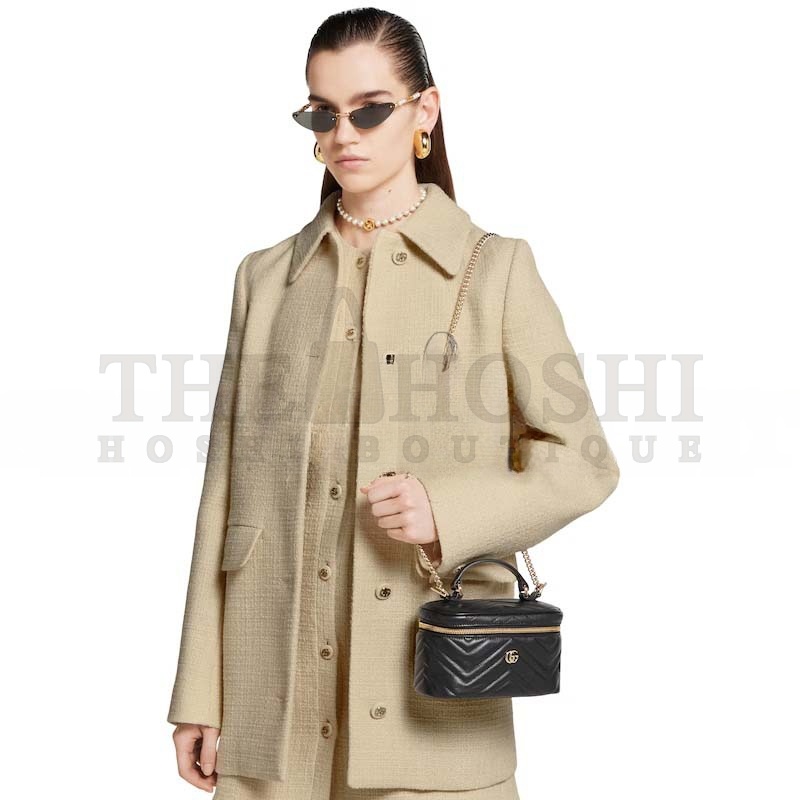 Gvc*1 GG MARMONT MINI VANITY BAG 837454 (19*11.5*9cm) Master Quality