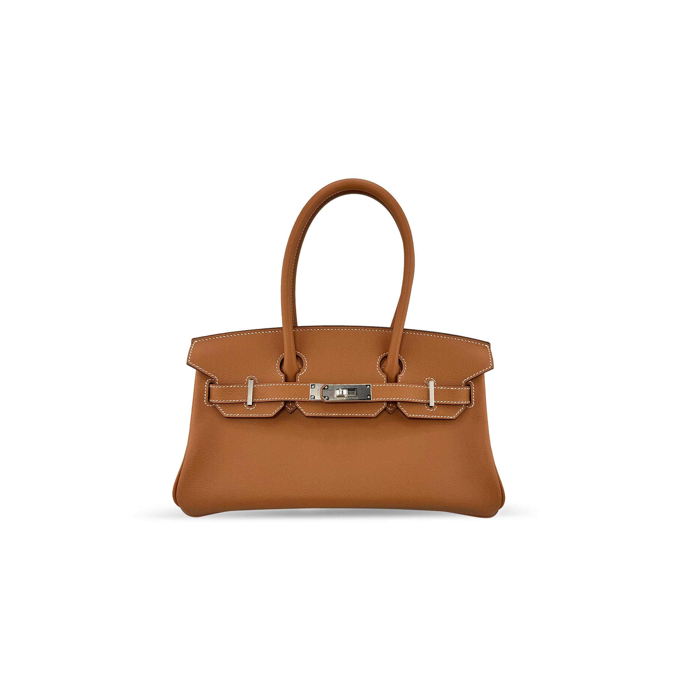 H**me5 GOLD EVERCOLOR SHOULDER BIRKIN 29 PALLADIUM HARDWARE 382465 (29*16*3cm) Master Quality