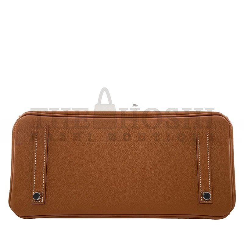 H**me5 GOLD EVERCOLOR SHOULDER BIRKIN 29 PALLADIUM HARDWARE 382465 (29*16*3cm) Master Quality